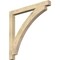 Ekena Millwork Thorton Block Rough Sawn Bracket, Douglas Fir, 4"W x 46"D x 46"H BKT04X46X46THR05RDF - alternate 1